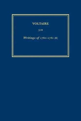 Complete Works of Voltaire Volume 51B