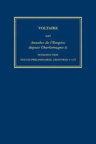 Complete Works of Voltaire. Volume 44A