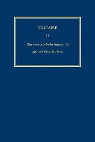 Complete Works of Voltaire. 34 Ouvres Alphabetiques II