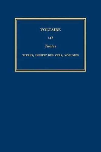 Complete Works of Voltaire. 148 Tables