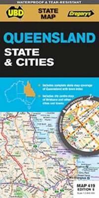 Qld State and Cities Map 419 6th