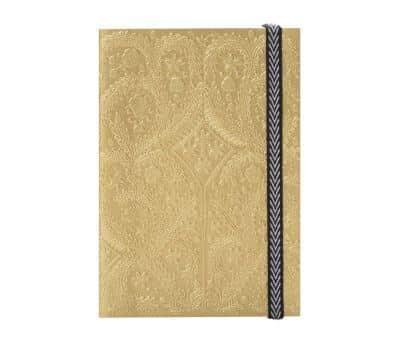 Christian Lacroix Gold A6 6" X 4.25" Paseo Notebook