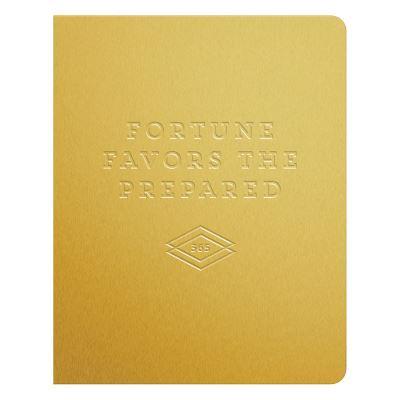 Fortune Favors the Prepared Gold Deluxe Pocket Undated Planner