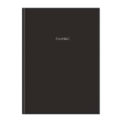 Black Hardcover Journal 6 X 8.5"