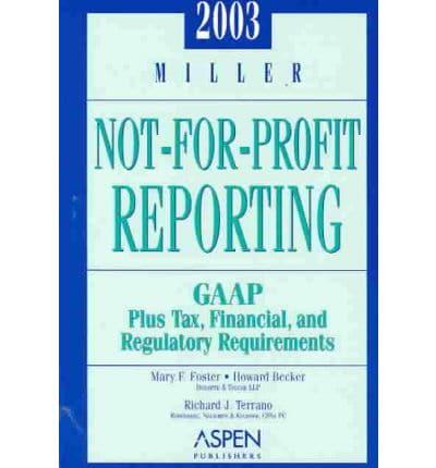 Miller Not-for-profit Reporting 2003