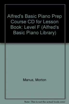 Alfred's Basic Piano Prep Course CD for Lesson Book, Bk F
