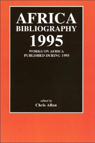 Africa Bibliography 1995