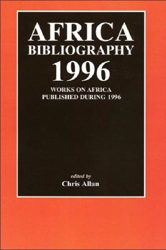 Africa Bibliography 1996