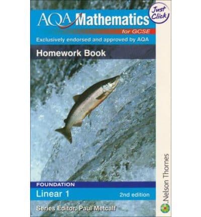 AQA GCSE Mathematics for Foundation Linear 1 Homework Book 2nd Edition