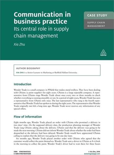 Communication in Business Practice