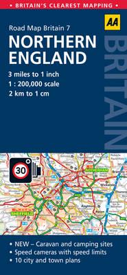 Road Map Northern England