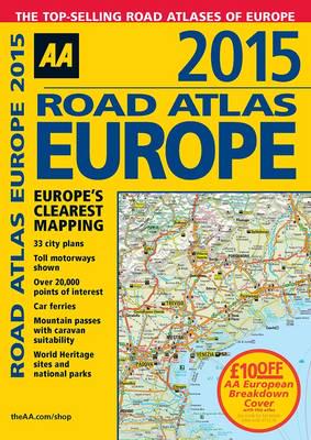 AA 2015 Road Atlas Europe