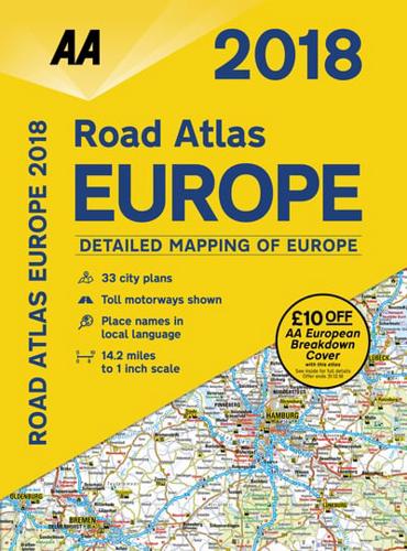 2018 Road Atlas Europe (Spiral-Bound)