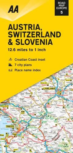 Road Map Austria, Switzerland & Slovenia