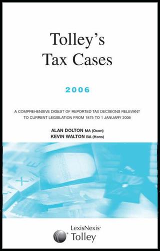 Tolley's Tax Cases 2006