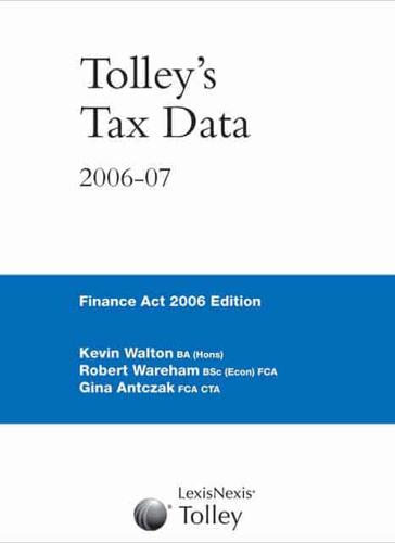 Tolley's Tax Data 2006-07
