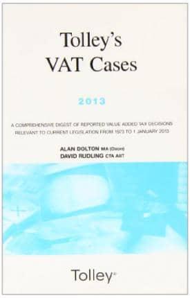 Tolley's VAT Cases 2013