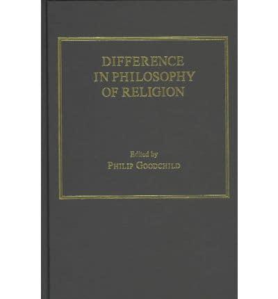 Difference in Philosophy of Religion