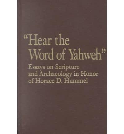 Hear the Word of Yahweh