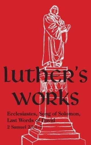 Luther's Works - Volume 15