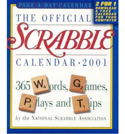 2001 Official Scrabble Pad Calenda