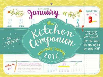 The Kitchen Companion Page-A-Week Calendar 2016
