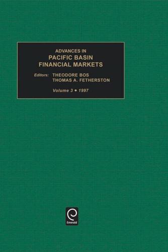 Advances in Pacific Basin Financial Markets. Vol. 3 1997