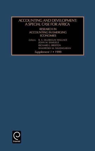 Research in Accounting in Emerging Economies. Supplement 1 Special Supplement on Africa