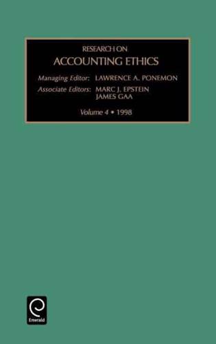 Research on Accounting Ethics: Vol 4