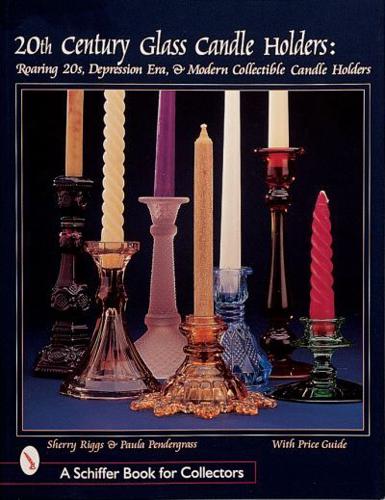 20th Century Glass Candle Holders