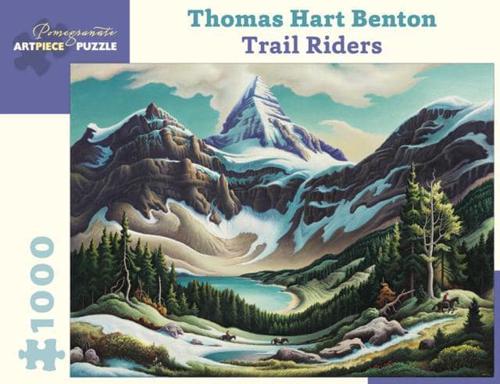 Thomas Hart Benton Trail Riders 1000-Piece Jigsaw Puzzle