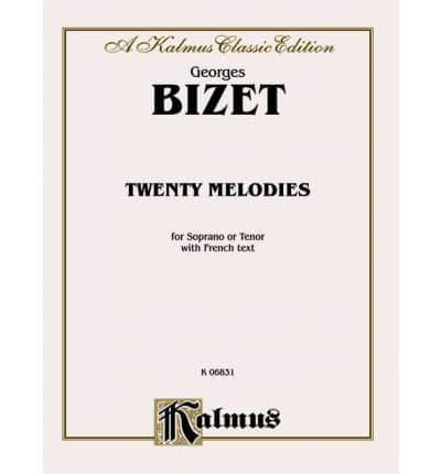 Bizet 20 Melodies Sor.Or Ten