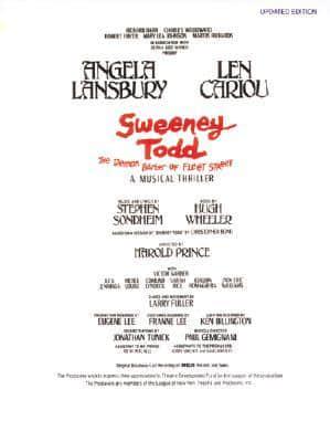Sweeney Todd. Vocal Score