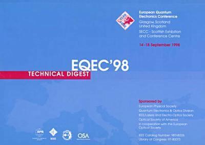 1998 CLEO/Europe Conference on Lasers and Electro-Optics Europe