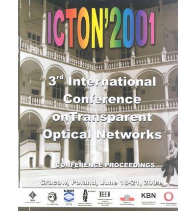 Proceedings of 2001 3rd International Conference on Transparent Optical Networks