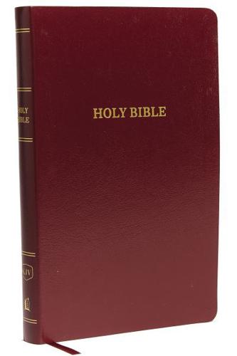 KJV Holy Bible: Thinline With Cross References, Burgundy Leather-Look, Red Letter, Comfort Print: King James Version