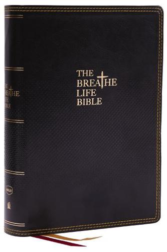 The Breathe Life Holy Bible: Faith in Action (NKJV, Black Leathersoft, Thumb Indexed, Red Letter, Comfort Print)