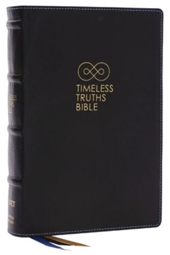 NET, Timeless Truths Bible, Genuine Leather, Black, Comfort Print