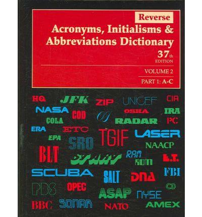 Reverse Acronyms Initialisms & Abbreviations Dictionary