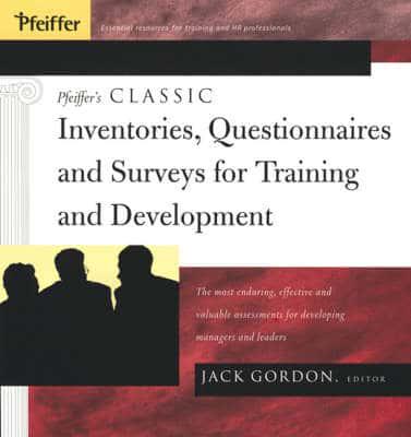 Pfeiffer's Classic Inventories, Questionnaires, and Surveys for Training and Development