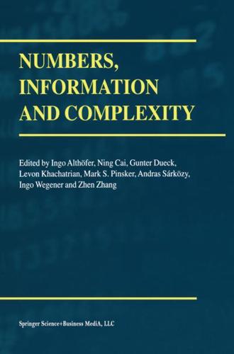 Numbers, Information, and Complexity