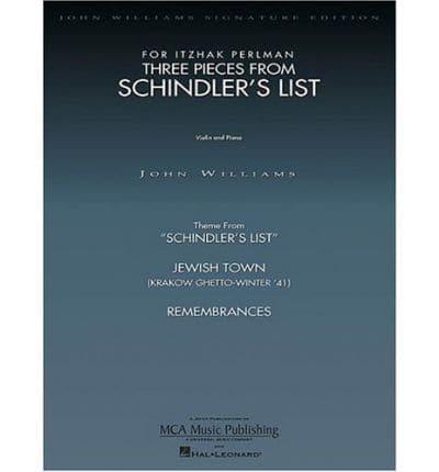Three Pieces from Schindler's List Violin and Piano
