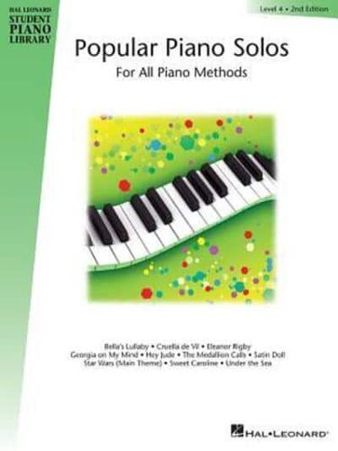 Popular Piano Solos - Level 4