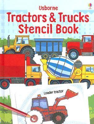 Tractors And Trucks Stencil Book