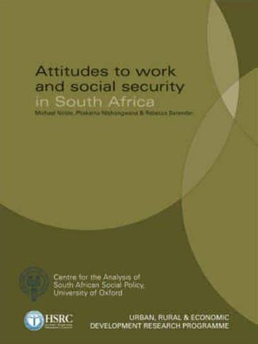 Attitudes to Work and Social Security in South Africa