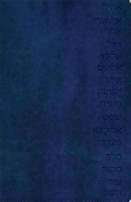GW Names of God Bible Midnight Blue, Hebrew Name Design Duravella