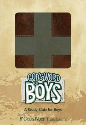 God's Word for Boys Brown/Slate, Cross Design Duravella