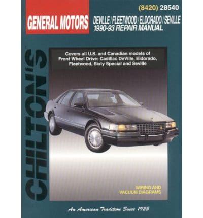 GM DeVille, Fleetwood, Eldorado, Seville (1990-93) Repair Manual
