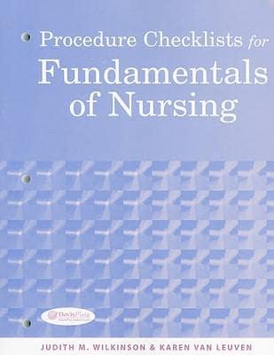 Procedure Checklists for Fundamentals of Nursing