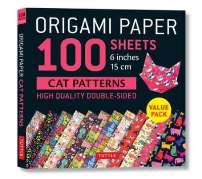 Origami Paper 100 Sheets Cat Patterns 6" (15 Cm)